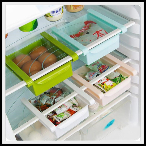 Kitchen Refrigerator Storage Box Food Container Fresh Spacer Layer Storage Rack Pull-Out Drawers Fresh Sort Organizer ► Photo 1/4