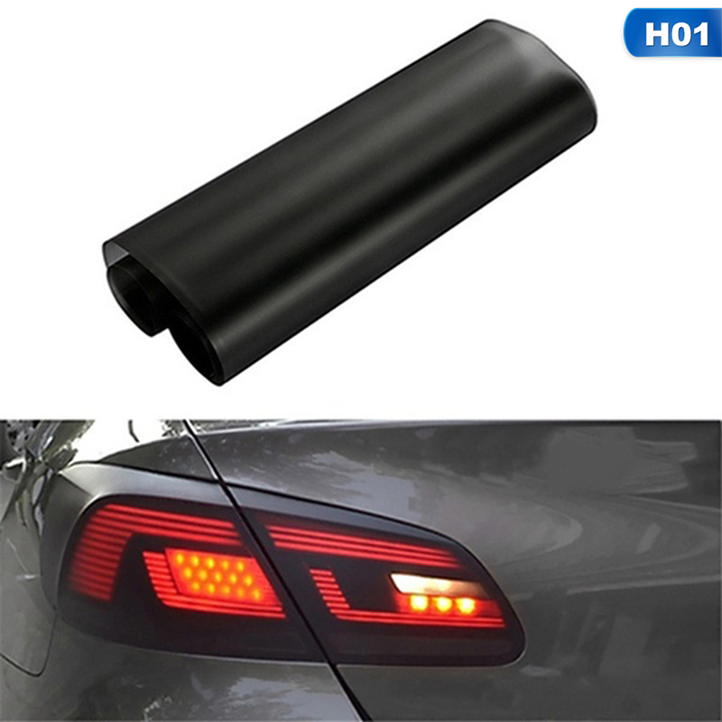 Car Headlight Taillight Lamp Film Light-Black 100cm x 30cm tail light tint foil 