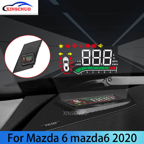 XINSCNUO Car HUD Head Up Display For Mazda 6 For Mazda6 Atenza 2022 OBD Speedometer Projector Airborne computer ► Photo 1/6