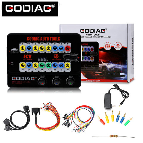 Diagnostic tools GODIAG GT100 OBDII Protocol ECU Detector & Break Out Box With programming & coding. ► Photo 1/6