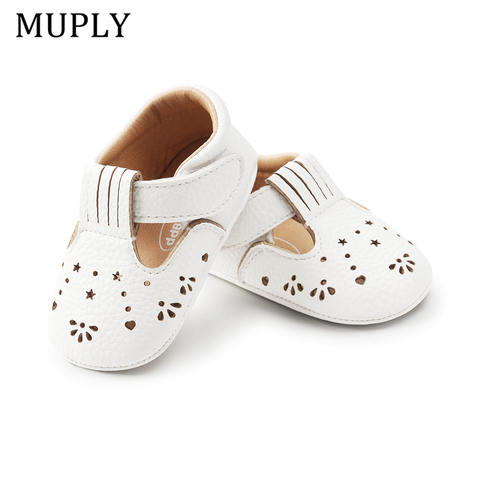 2022 New Baby Girls First Step Shoes Baby Moccasins Soft Bottom Rubber Non-slip Toddler First Walkers Baby Booties Girls Shoes ► Photo 1/6