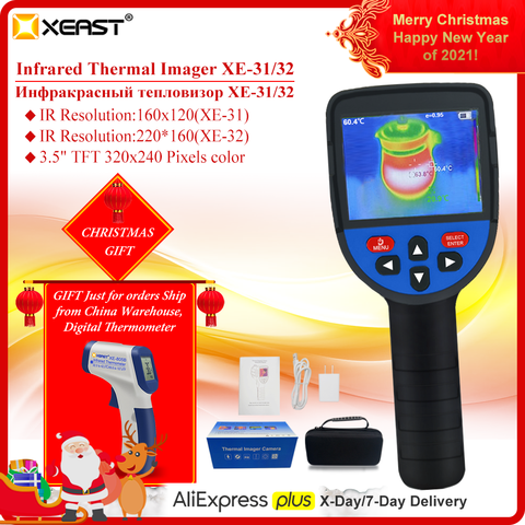 XEAST XE-32/XE-33  handheld thermal imager color screen floor heating floor drain temperature and humidity measuring instrument ► Photo 1/6