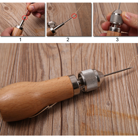 Leather Sewing Awl Thread Hand Sewing Machine Speedy Lock Stitcher Thread  Needles DIY Craft Shoemaker Canvas
