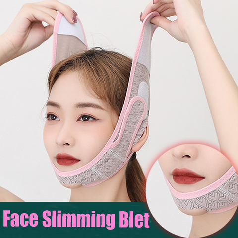 Elastic Face Slimming Bandage V Line Face Shaper Women Chin Cheek Lift Up Belt Facial Anti Wrinkle Strap Face Care Slim Tools ► Photo 1/1