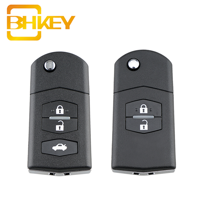 4 Button Folding Remote Keyless Key Shell Case Fob Housing Fit Mazda 3 6 MX-5
