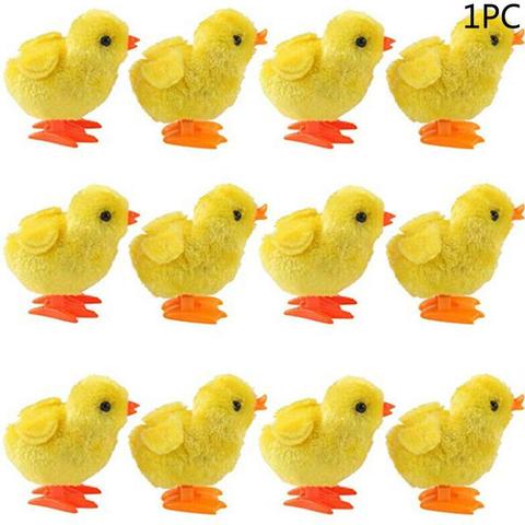 Cute Plush Wind Up Chicken Toy Kids Educational Toy Clockwork Chicken Toy Jumping Walking Chicks Toys For Children Baby Gifts ► Photo 1/6