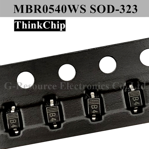 (100pcs) MBR0540WS SOD-323 0805 SMD Schottky Diode MBR0540 SOD323(Marking B4) ► Photo 1/1