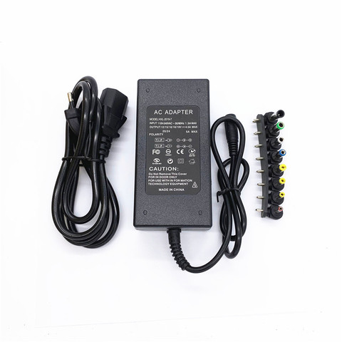 DC 12V/15V/16V/18V/19V/20V/24V 4A 5A 96W 100W Laptop AC Universal Power Adapter Charger for ASUS DELL Lenovo Sony Toshiba Laptop ► Photo 1/3