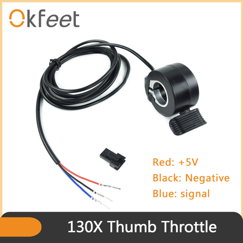 Okfeet Wuxing Throttle Electric Scooter Bike 130X Thumb Throttle Accelerator for Ebike Bicycle Conversion Kit ► Photo 1/6