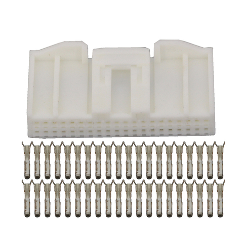 40 Pin 1674312-1 Vehicle Dashboard Plug White Sheathed Connector with Terminal DJ7401S-0.7-21 40P Car Connector ► Photo 1/3