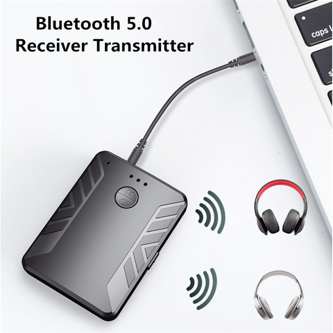 KEBIDU Bluetooth 5.0 Audio Transmitter Receiver For TV PC Car Speaker Stereo Music Wirlesss Adapter Dual Transmitter ► Photo 1/6