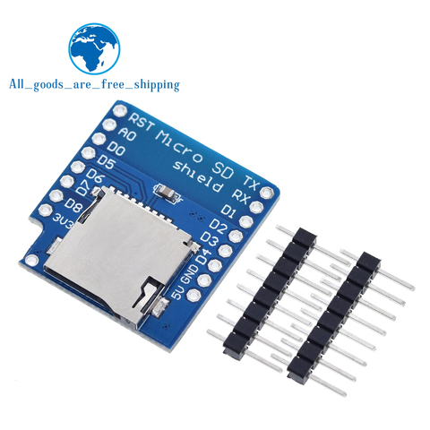 TZT Free shipping 1pcs Micro SD Shield for WeMos D1 mini TF  ► Photo 1/3