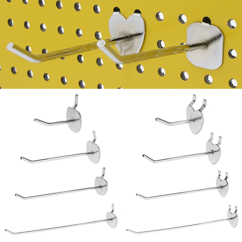 5Pcs Display Hooks Storage Racks Supermarket Shelf Display Hanger Single Pegboard Hook Peg Retail Shop Garage Kitchen Rack ► Photo 1/6