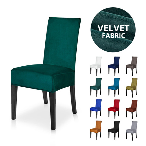 History Review On High Grade, Velvet Dining Room Chair Slipcovers