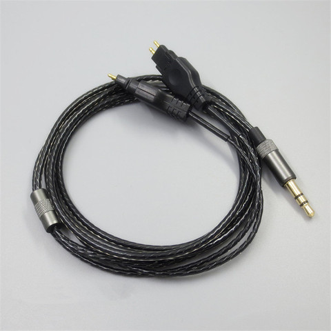 1.2 M 2 M Replacement Audio Cable for Sennheiser HD414 HD650 HD600 HD580 HD25 Headphones Durable Black 23 AugT0 ► Photo 1/6