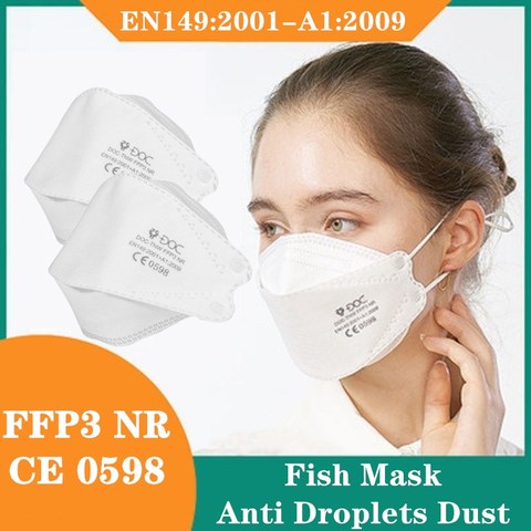 5 Layers FFP3 Mask Fish Masks FFP2 Face Maske Protection Safety Respirator Protective Anti Droplet Dust Pollution Fast Shipping ► Photo 1/5