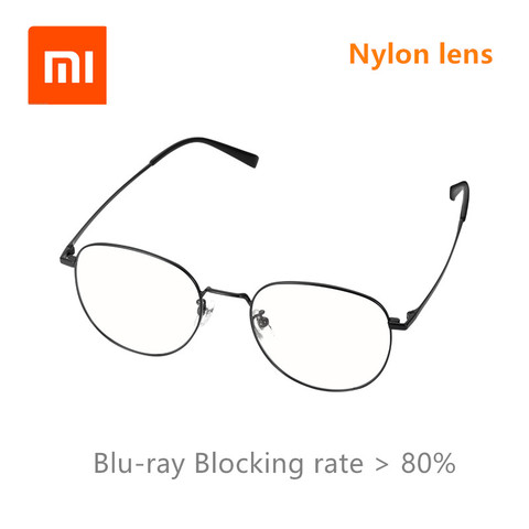 Xiaomi Mijia Anti Blue Light Glasses 80% above Blue Light Blocking ultra-light β Ti temples nylon lens antifouling wearresistant ► Photo 1/6