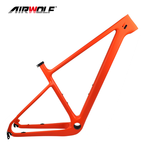 Carbon Fiber Orange Mtb Bicycle Frame 29er T1000 Chinese Mtb Carbon Frame Carbon Mountain Bike Frame Carbon Frame ► Photo 1/6