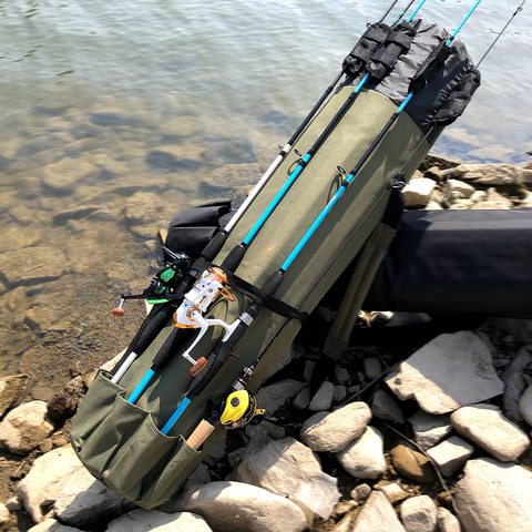 GHOTDA Fishing Bags Rod Pesca Carrier Fishing Lure Pole Tools Case Fishing Reel Gear Tackle Bag ► Photo 1/6