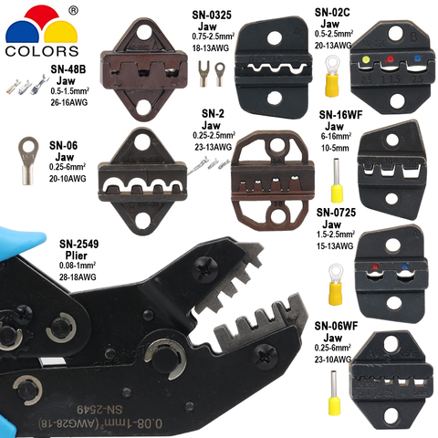 SN-2549 Crimping Pliers 0.08-1mm2 28-18AWG  XH2.54/PH2.0/2510 SM Plug Tab Insulated Terminals 8 Jaw Kits 190mm Clamp Tool Sets ► Photo 1/6