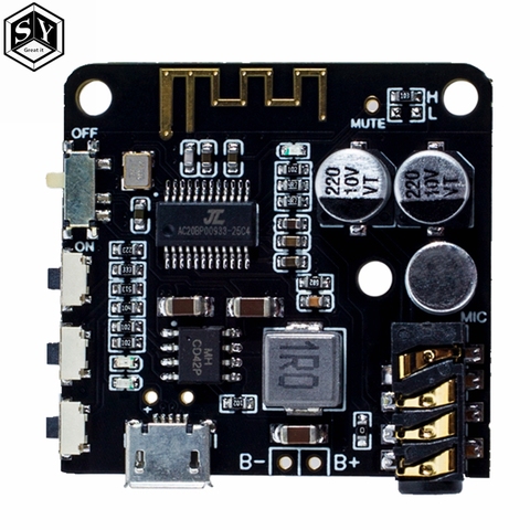 Mini Bluetooth 5.0 MP3 Decoder Board  Audio Receiver MP3 Lossless Player Wireless Stereo Music Amplifier Module ► Photo 1/6