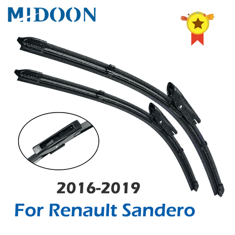 MIDOON Wiper Front Wiper Blades For Dacia Renault Sandero MK 2 2016 2017 2022 Windshield Windscreen Front Window 22