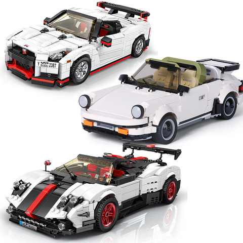 Compatible Technic Car Racing Speed Champions Racer MOC Supercar Sets Old Models Building Blocks Brick Toys For Children ► Photo 1/6