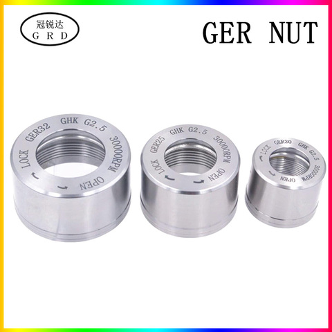 1pcs GER collet chuck GER11 GER16 GER20 GER25 GER32 collet nut for clamping cnc milling turning collet chucks ► Photo 1/5