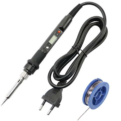 80W Electric Soldering Iron Adjustable Temperature Digital Display 110V 220V Automatic sleep Solder Iron Welding Rework Repair ► Photo 1/6