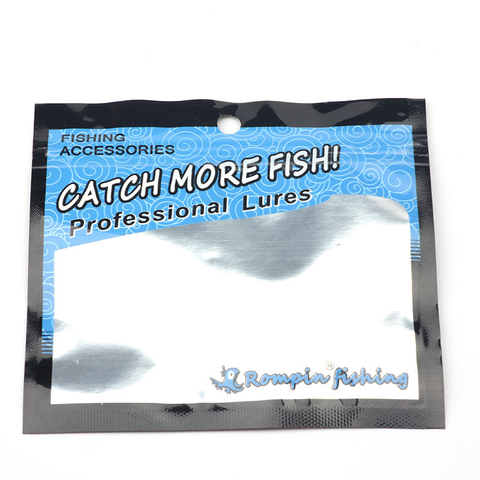 Rompin 100pcs fishing lures bag Ziplock Self Seal Zipper Plastic Retail Packing Poly Bag Zip Lock Bag Package Fishing Tackles ► Photo 1/6