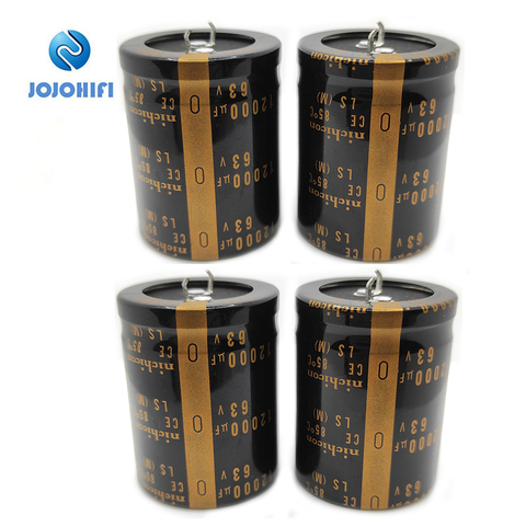 4pcs 63V/12000UF 12000UF 63V 35 * 45mm Pitch 10mm Audio Fever HIFI Audio Amplifier Filter Capacitor ► Photo 1/1