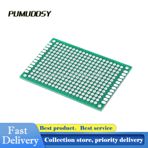 5PCS/Lot 4x6cm Breadboard Plate Wholesale 4*6CM Double-Side Copper Prototype PCB Universal Printed Circuit Board ► Photo 1/1