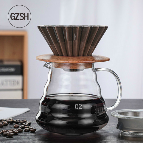 Coffee Maker V60 Coffee Set Ceramic V60 Coffee Filter Cup Cloud Pot Coffee Coffeepot Multi-Color Coffee Funnel ► Photo 1/5