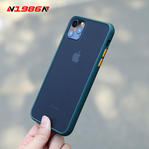 Buy Online N1986n Phone Case For Iphone 11 Pro X Xr Xs Max 7 8 Plus Luxury Contrast Color Midnight Green Matte Hard Pc For Iphone 11 Cover Alitools