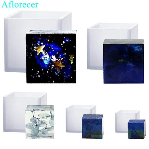 Silicone Candle Molds Cube Handmade Soap Molds DIY Resin Cube Molds Aroma Wax Candle molds ► Photo 1/5