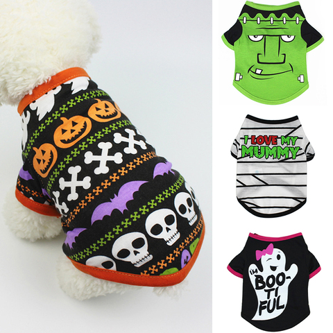 Halloween Pet Dog Clothes for Dogs Pets Clothing Small Medium Dog Summer Pet Hoodies for Dogs Costume Puppy Cat Clothing 519725 ► Photo 1/6