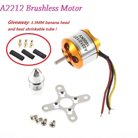 1pcs A2212 Brushless Motor 930KV 1000KV 1400KV 2200KV 2700KV For RC Aircraft Plane Multi-copter Brushless Outrunner Motor ► Photo 1/6