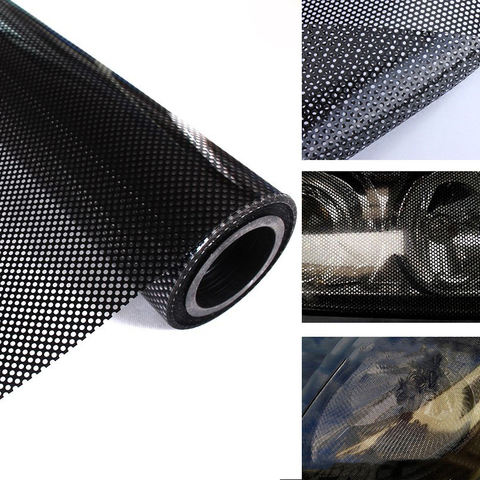 100*30cm Wrap Hollow Automobile Lamp Film Grid Side Shield Headlamp Taillight Film Honeycombs Pattern Car Wrap Honeycomb Sticker ► Photo 1/6