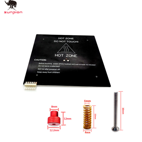 3d printer Accessorires MK3 24V150W Heat bed180mm*180mm*3mm Aluminum Heated Bed for DIY 3D Printer Heatbed with Cable ► Photo 1/6