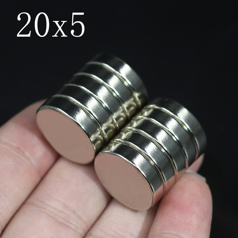 2/5/10/20 Pcs 20x5 Neodymium Magnet 20mm x 5mm N35 NdFeB Round Super Powerful Strong Permanent Magnetic imanes Disc 20x5 ► Photo 1/6