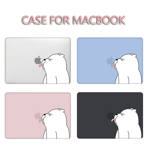 MTT 2022 For Macbook Pro Air Retina 11 12 13 15 16 Case With Touch Bar Cute Cartoon Bear Laptop Sleeve Cover 2 Pcs Set A2251 ► Photo 1/6