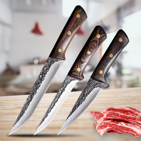 Stainless Steel Meat Cleaver Forged Slaughter Boning Knife Pig and Lamb Special Knife Manual Butcher Knife ► Photo 1/6