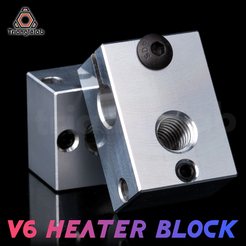 Trianglelab 3D printer parts V6 Heater Block for Sensor Cartridges for E3D HOTEND titan extruder for PT100 sensor for E3D HOTEND ► Photo 1/3