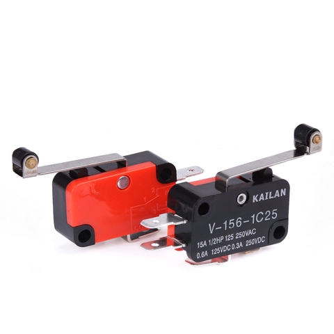 1PCS V-156-1C25 15A The micro switch, Push Button SPDT Momentary Snap Action Limit switch, travel switch ► Photo 1/4