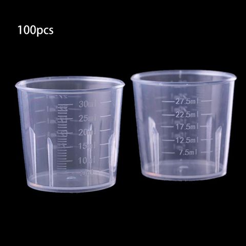 100Pcs 30ML Epoxy Resin Plastic Measuring Cups Kit Resin Mold Jewelry Making O01 19 Dropship ► Photo 1/6