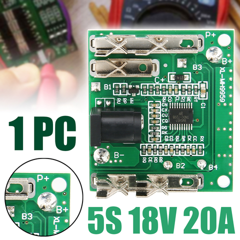 For Drill Tool 1pc 5S 18V 20A High Quality Protection Board Pro PCM PCB Li-ion Lithium Battery Pack Protection Board ► Photo 1/6