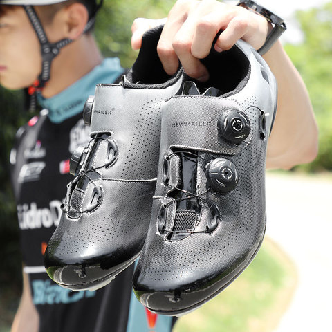 Professional Racing Shoes Men MTB Cycling Outdoor Sport Road Bike Sneakers Black