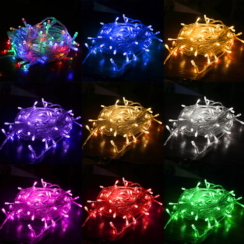 Christmas Lights 5M 10M 20M 30M 50M 100M Led String Fairy Light 8 Modes Christmas Lights For Wedding Party Holiday Lights ► Photo 1/6