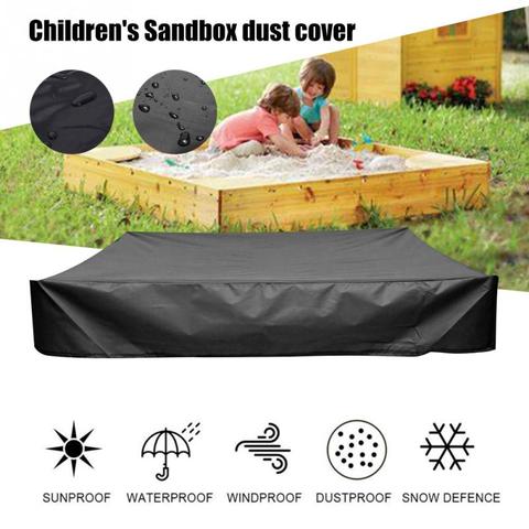 With Drawstring Dustproof Waterproof Bunker Outdoor Garden Oxford Cloth Shelter Canopy Children Toy Sandpit Pool Sandbox Cover ► Photo 1/6