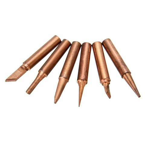 Copper Solder Iron Tip 900M-T-0.8D/1.2D/1.6D/2.4D/3.2D/I/K/SK/B/SI/1C/2C/3C/4C/5C Welding Head For Soldering Tool ► Photo 1/6